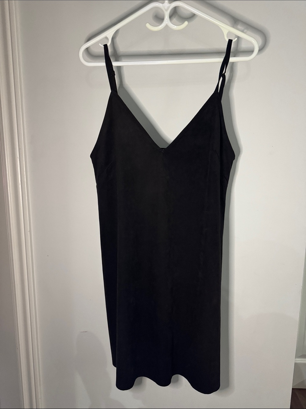 Wilfred Black Slip Mini Dress with V-Neck